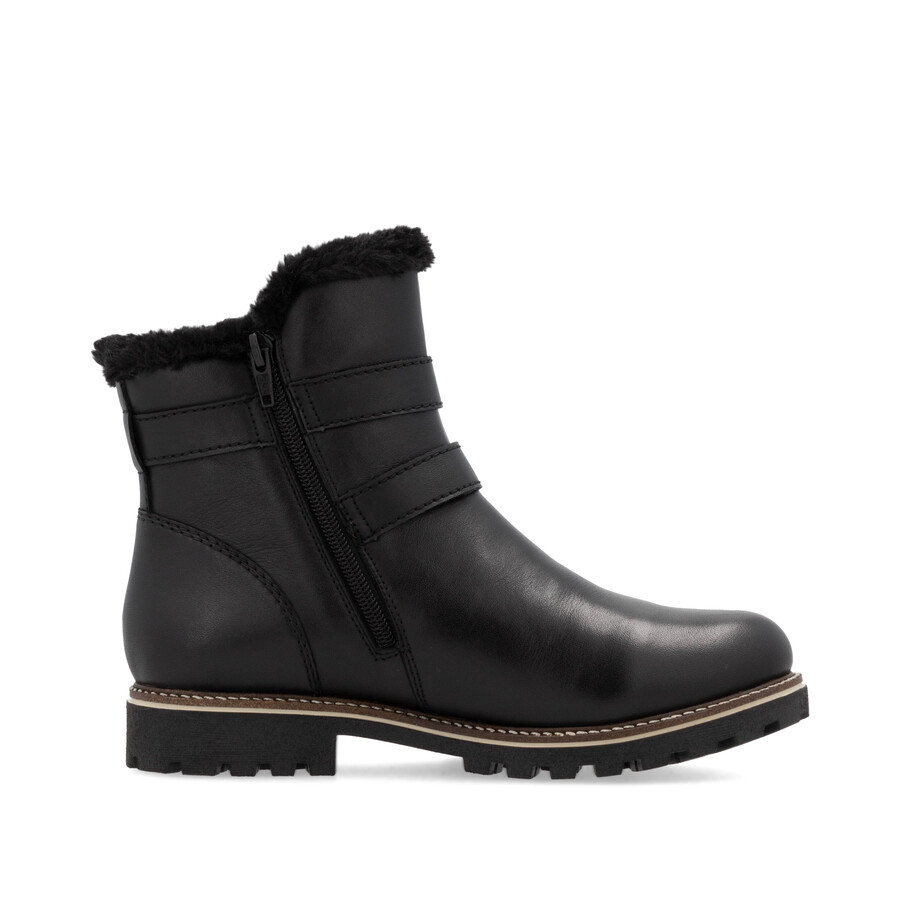 botas negras con cremallera para mujer remonte d8484-00