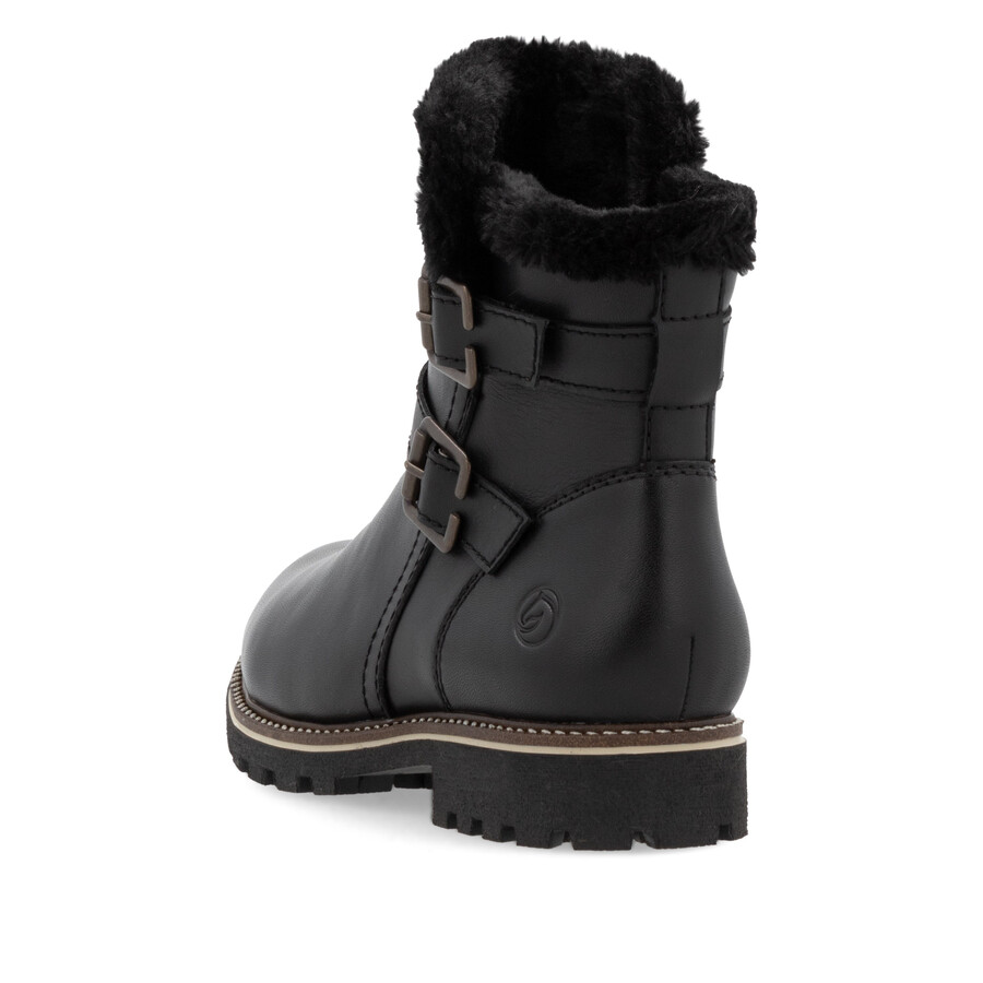 botas negras con cremallera para mujer remonte d8484-00