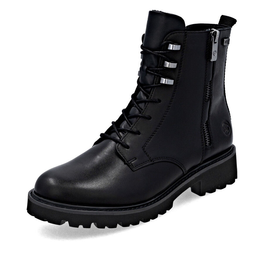 botas negras con cremallera para mujer remonte d8656-00