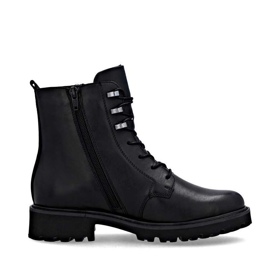 botas negras con cremallera para mujer remonte d8656-00