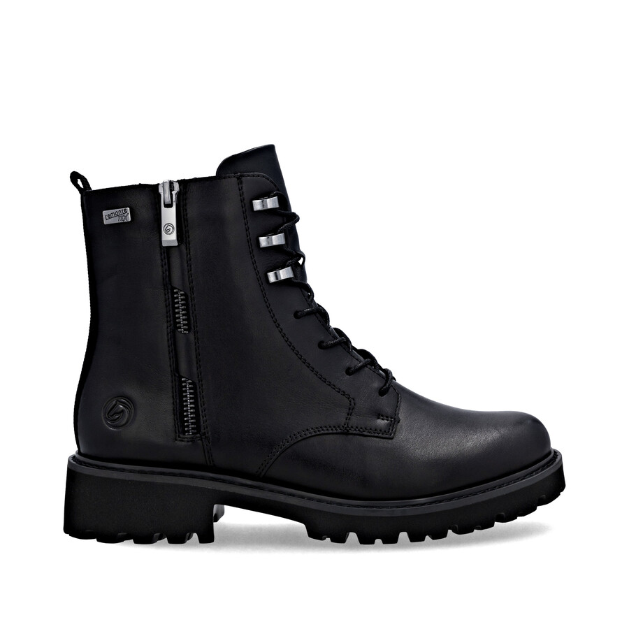 botas negras con cremallera para mujer remonte d8656-00
