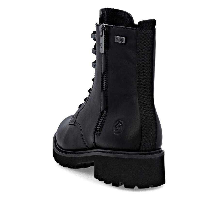 botas negras con cremallera para mujer remonte d8656-00