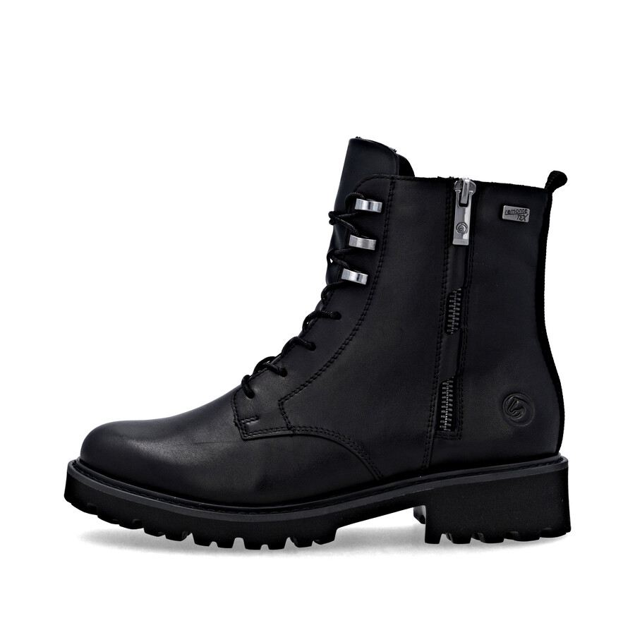 botas negras con cremallera para mujer remonte d8656-00