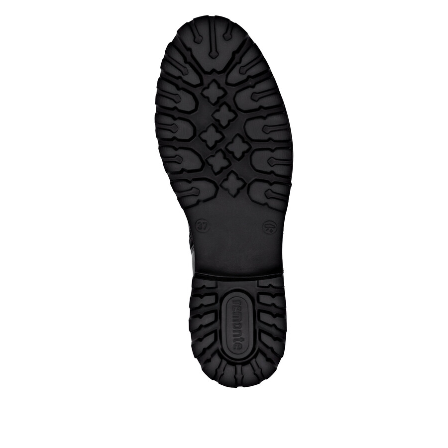 botas negras con cremallera para mujer remonte d8656-00
