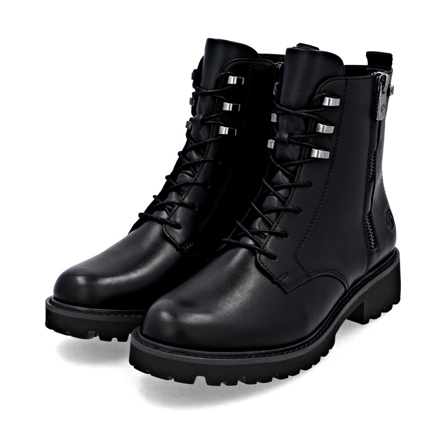 botas negras con cremallera para mujer remonte d8656-00
