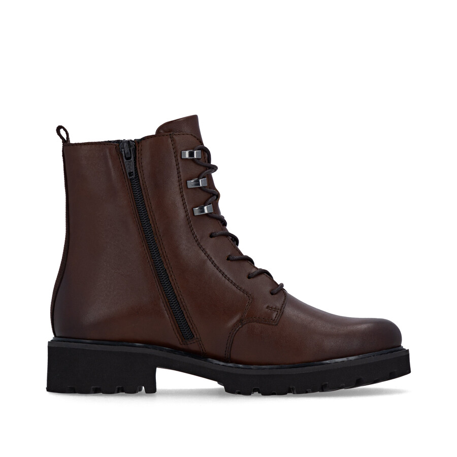 botas marrones con cremallera para mujer remonte d8656-25