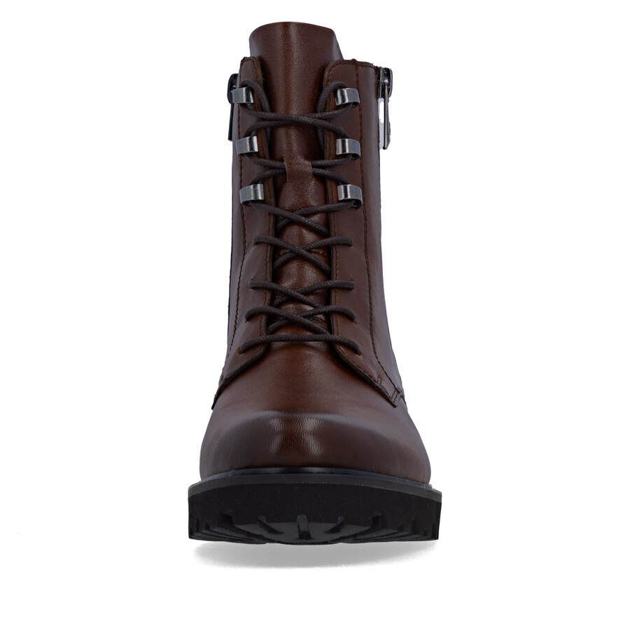 botas marrones con cremallera para mujer remonte d8656-25