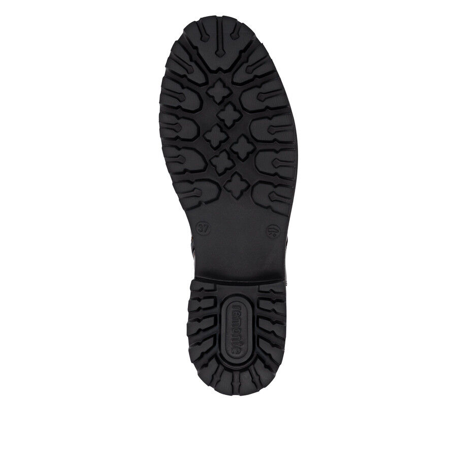 botas marrones con cremallera para mujer remonte d8656-25