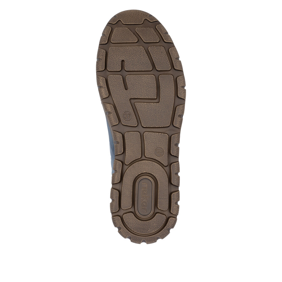 botas azules con cremallera para mujer rieker n1305-14