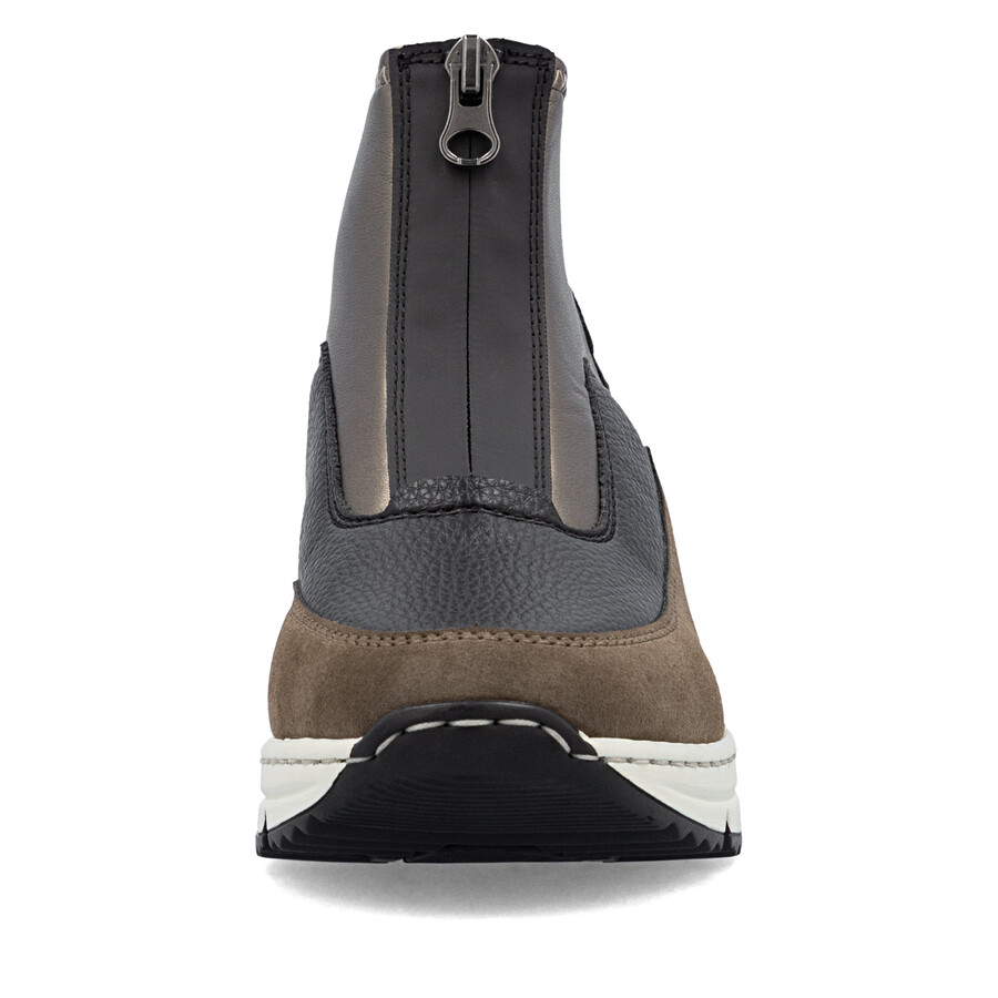 botas marrones con cremallera para mujer rieker n6352-25
