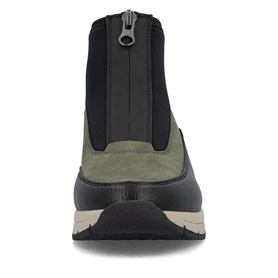 botas verdes con cremallera para mujer rieker n9362-54