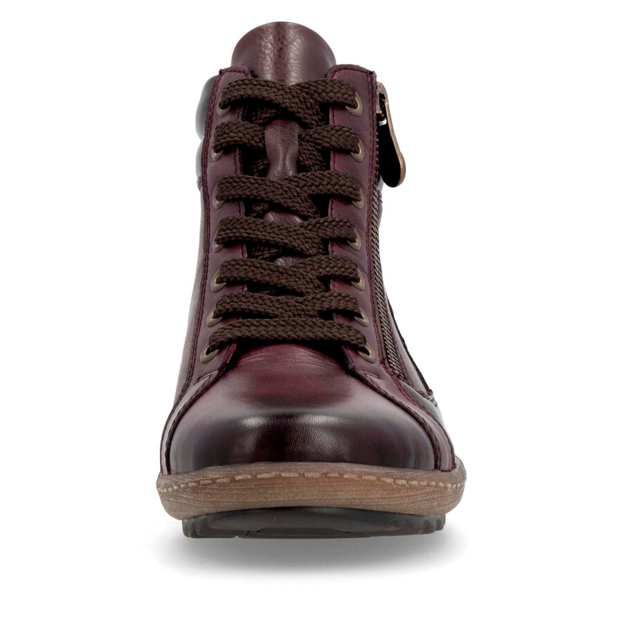 botas rojas con cremallera para mujer remonte r1458-35