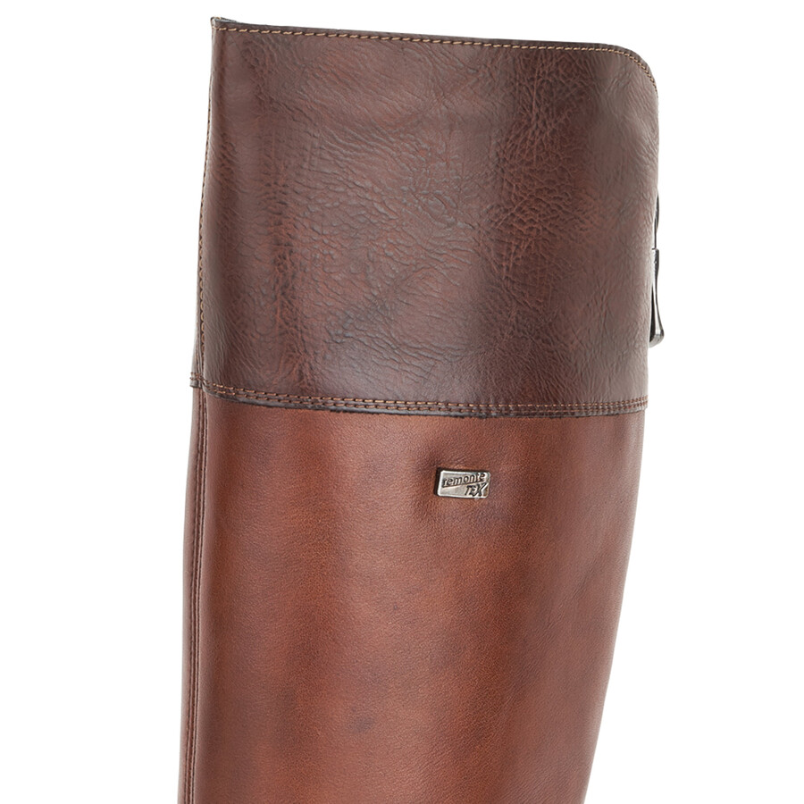 botas marrones con cremallera para mujer remonte r6581-22