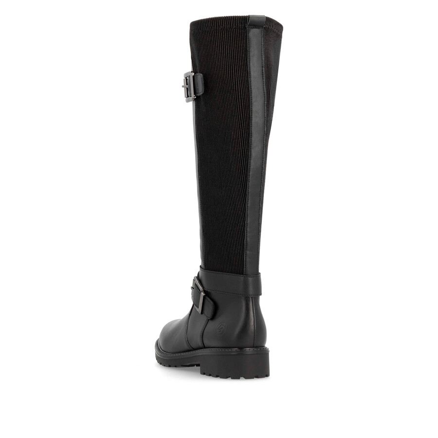 botas negras con cremallera para mujer remonte r6593-00