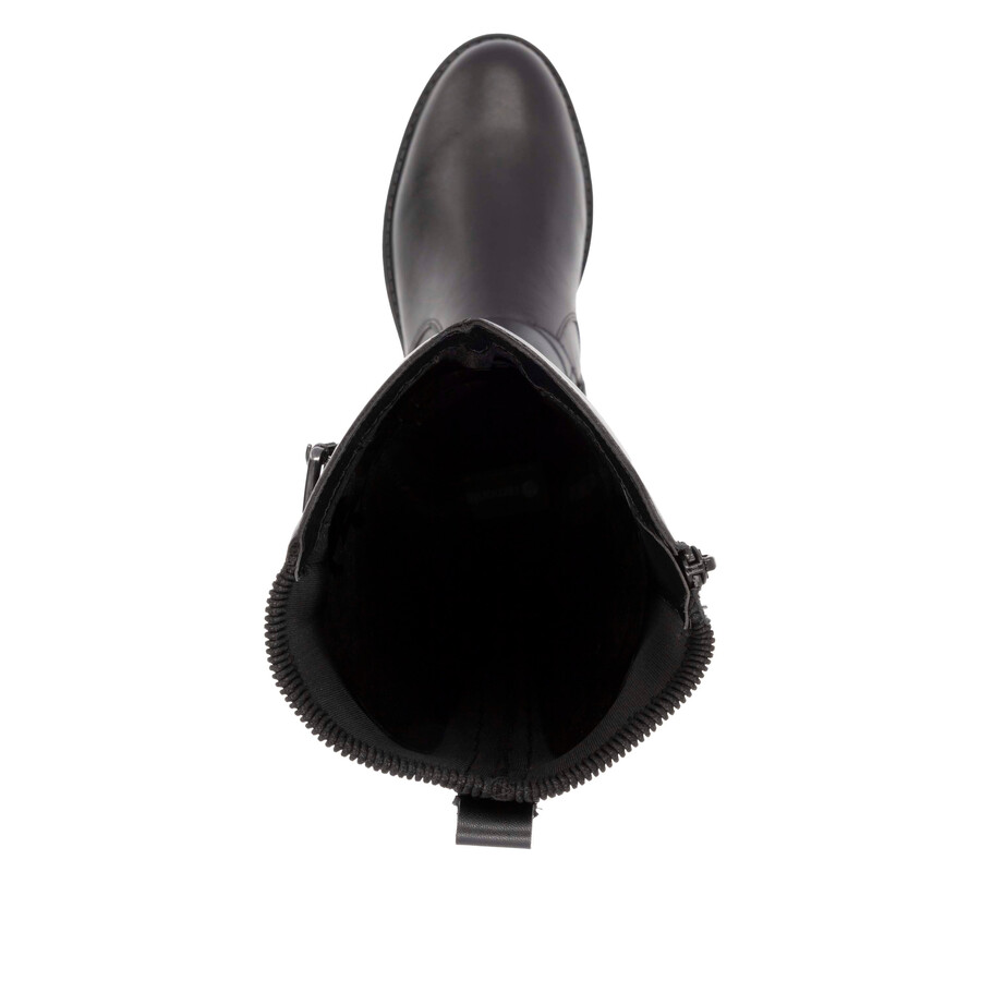 botas negras con cremallera para mujer remonte r6593-00