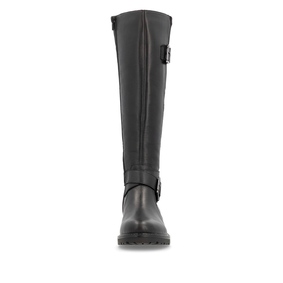 botas negras con cremallera para mujer remonte r6593-00
