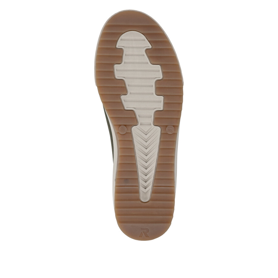 botas verdes con cremallera para mujer rieker sport w0164-54