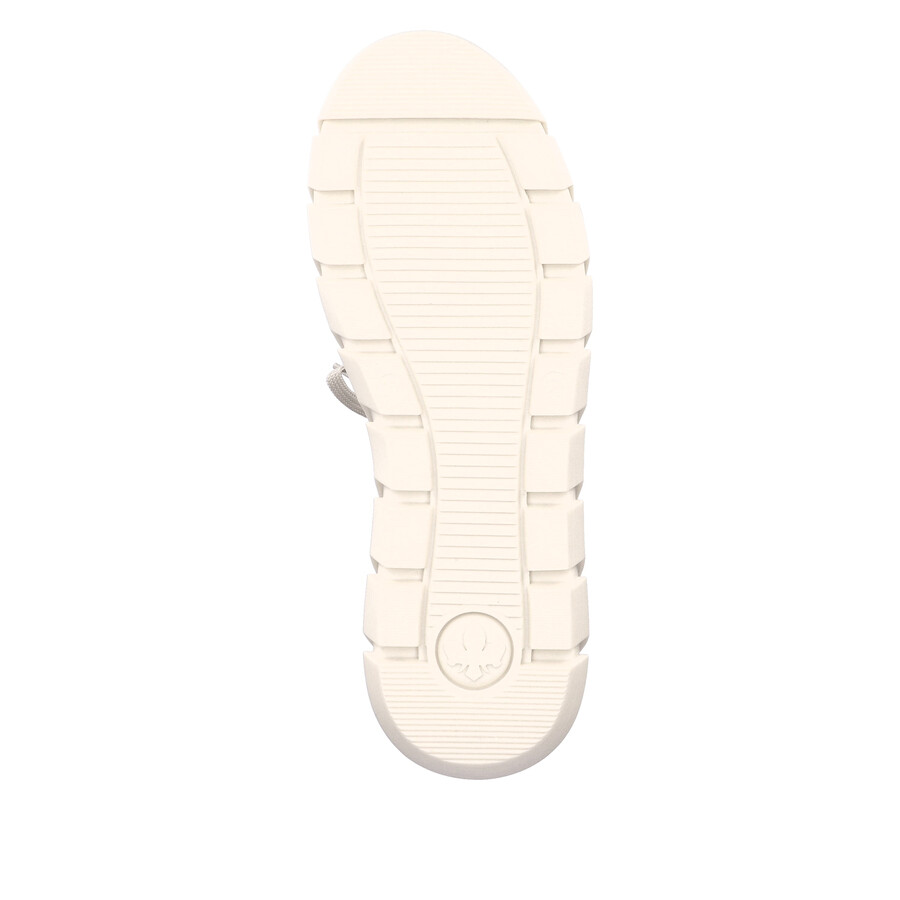 botas beige con cremallera para mujer rieker y3503-62