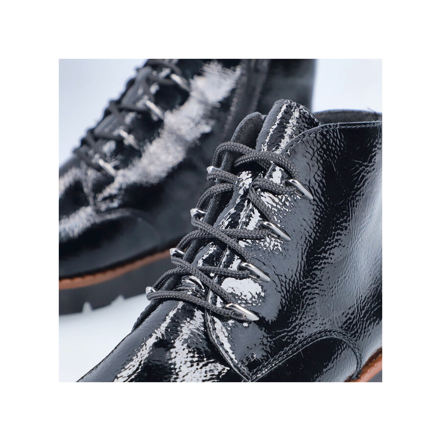botas negras con cremallera para mujer rieker 44902-00