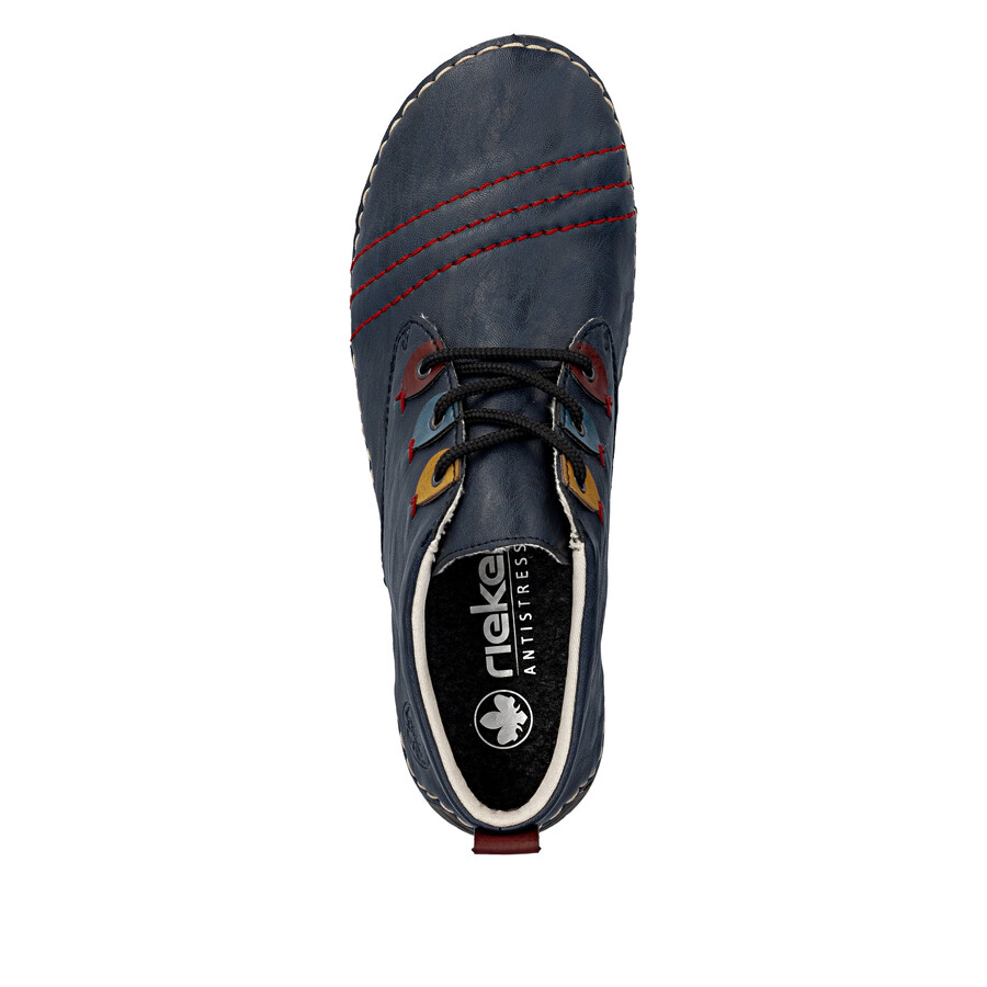 botas elásticas azules para mujer rieker 52509-14