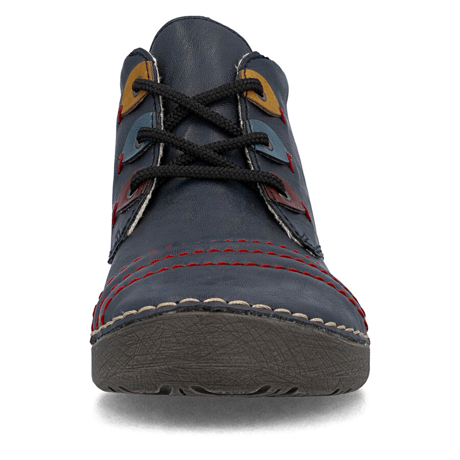 botas elásticas azules para mujer rieker 52509-14