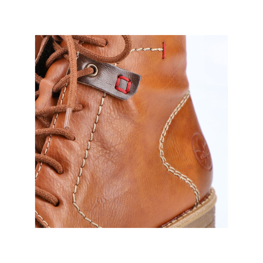 botas marrones con cremallera para mujer rieker 73501-24