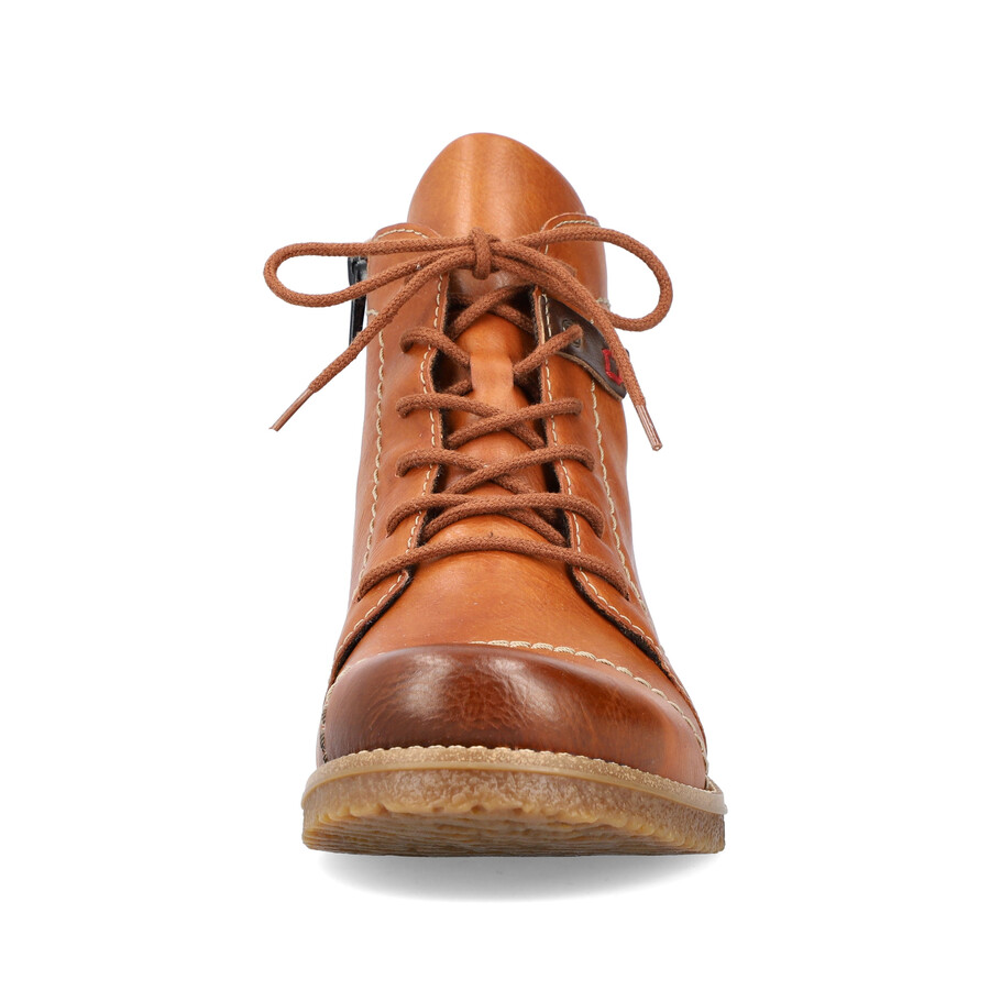 botas marrones con cremallera para mujer rieker 73501-24