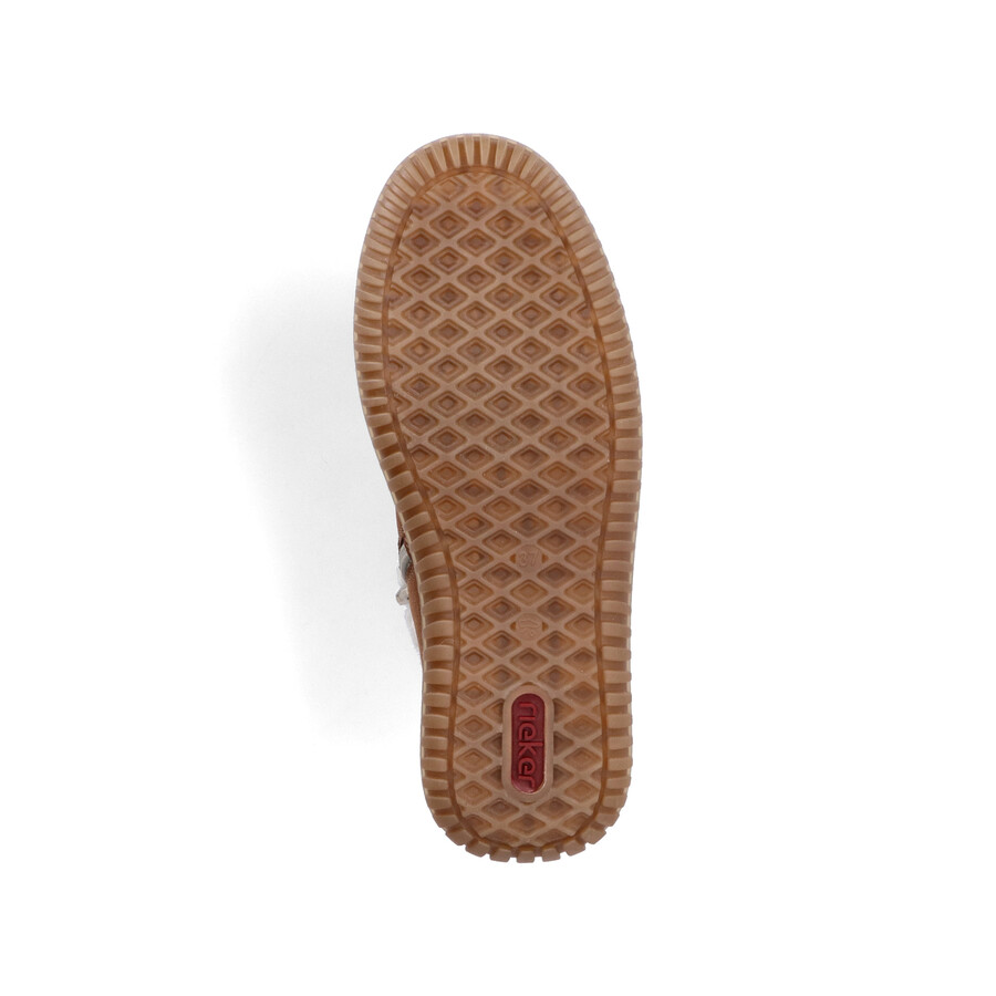 botas marrones con cremallera para mujer rieker 74260-25