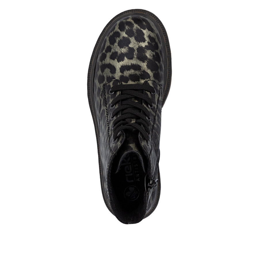botas con múltiples cremalleras para mujer rieker 78240-90