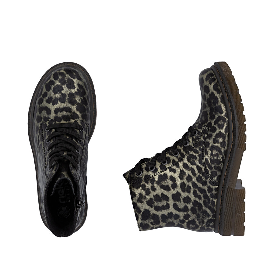 botas con múltiples cremalleras para mujer rieker 78240-90
