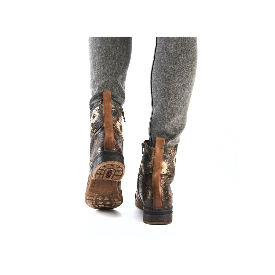 botas con múltiples cremalleras para mujer rieker 94611-90