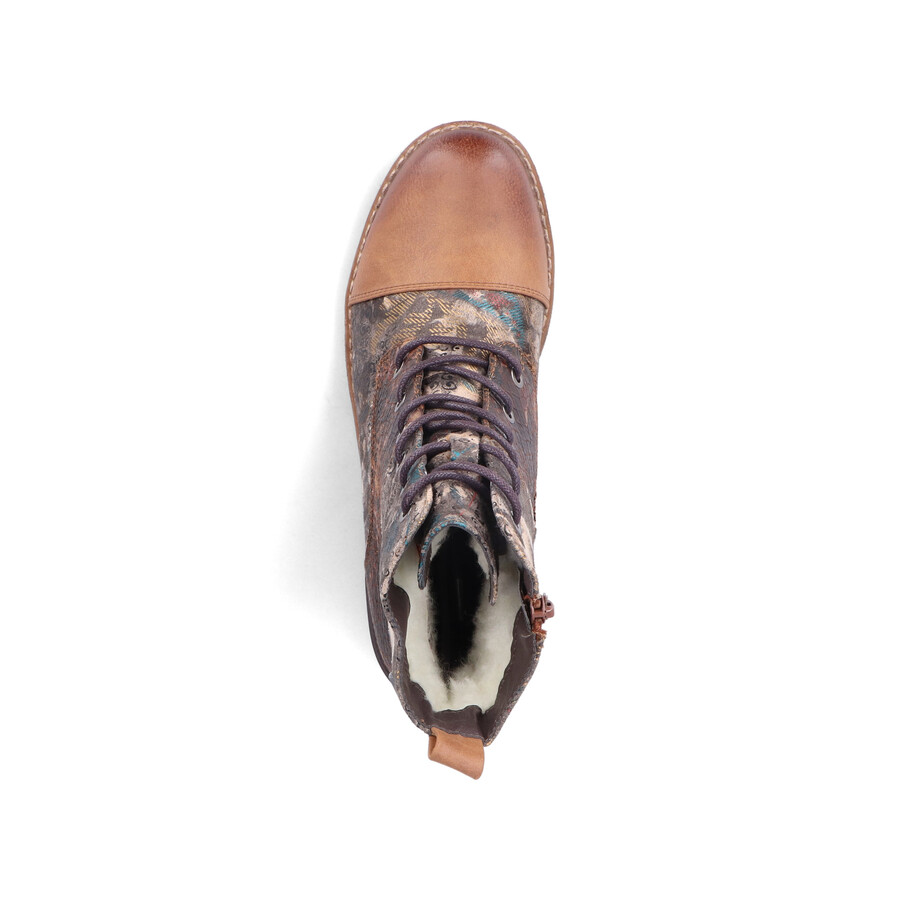 botas con múltiples cremalleras para mujer rieker 94611-90