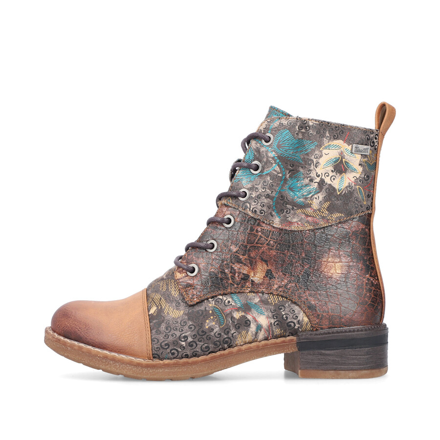botas con múltiples cremalleras para mujer rieker 94611-90