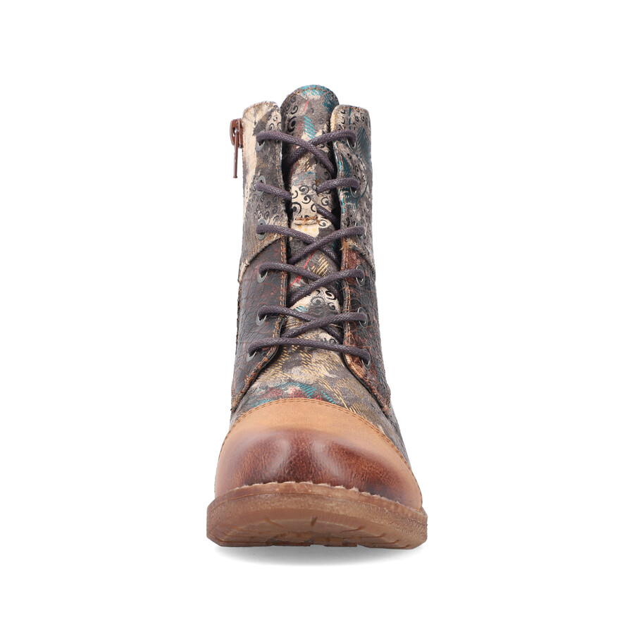 botas con múltiples cremalleras para mujer rieker 94611-90
