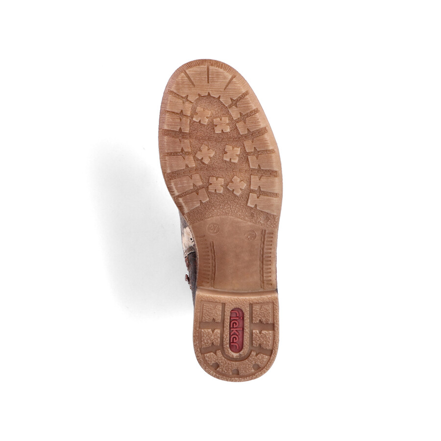 botas con múltiples cremalleras para mujer rieker 94611-90