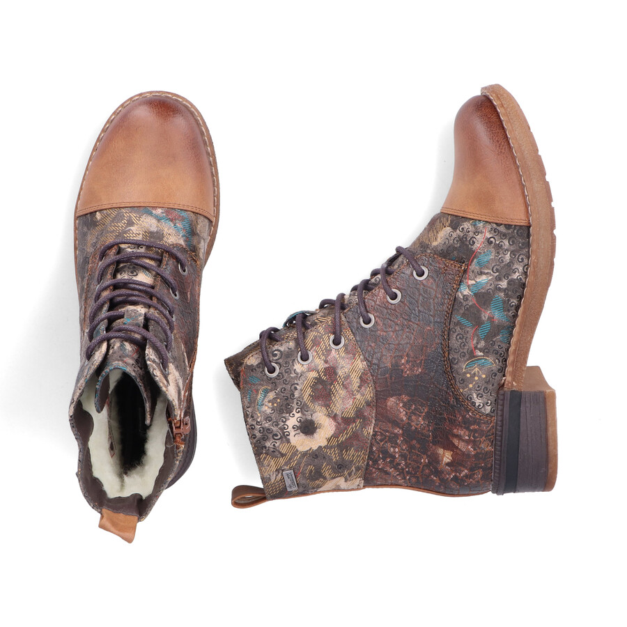 botas con múltiples cremalleras para mujer rieker 94611-90