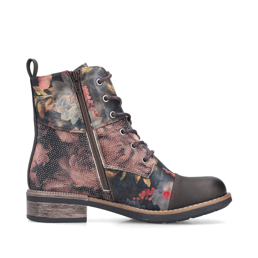 botas con múltiples cremalleras para mujer rieker 94611-91