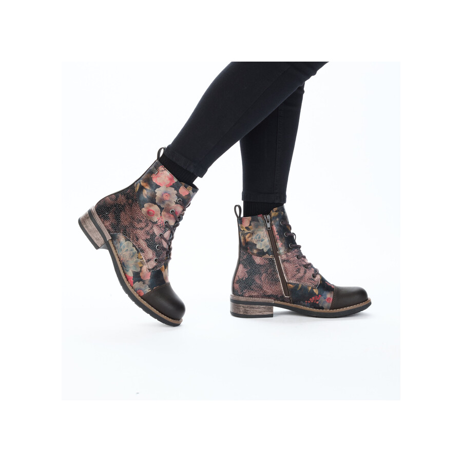 botas con múltiples cremalleras para mujer rieker 94611-91