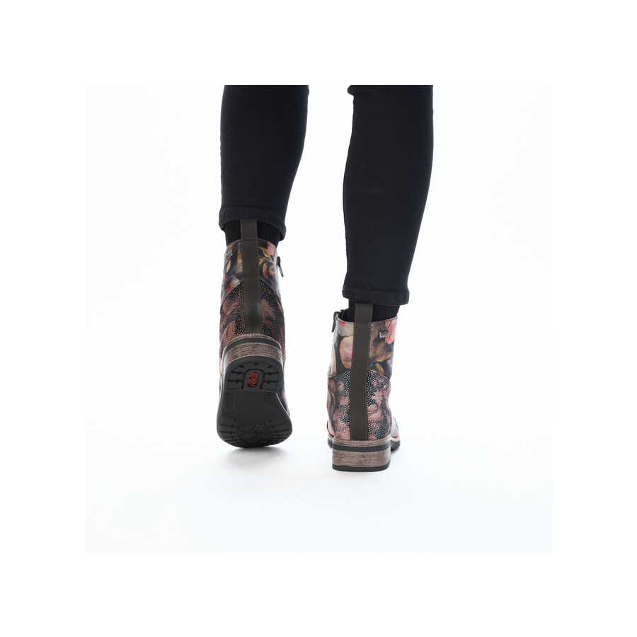 botas con múltiples cremalleras para mujer rieker 94611-91