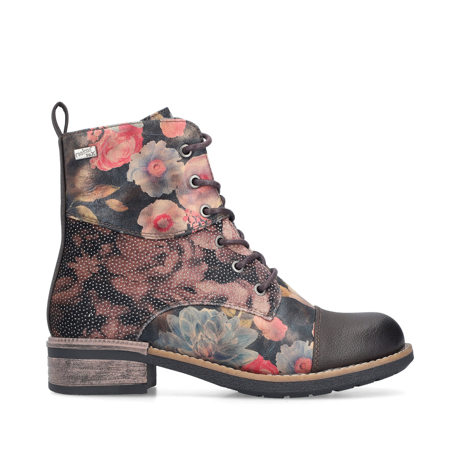 botas con múltiples cremalleras para mujer rieker 94611-91