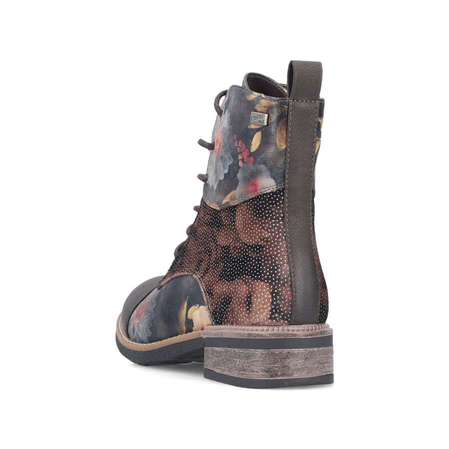botas con múltiples cremalleras para mujer rieker 94611-91