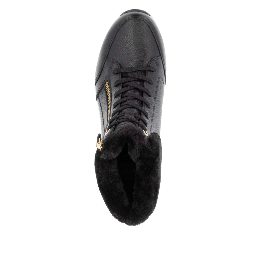 botas negras con cremallera para mujer remonte d0t77-02