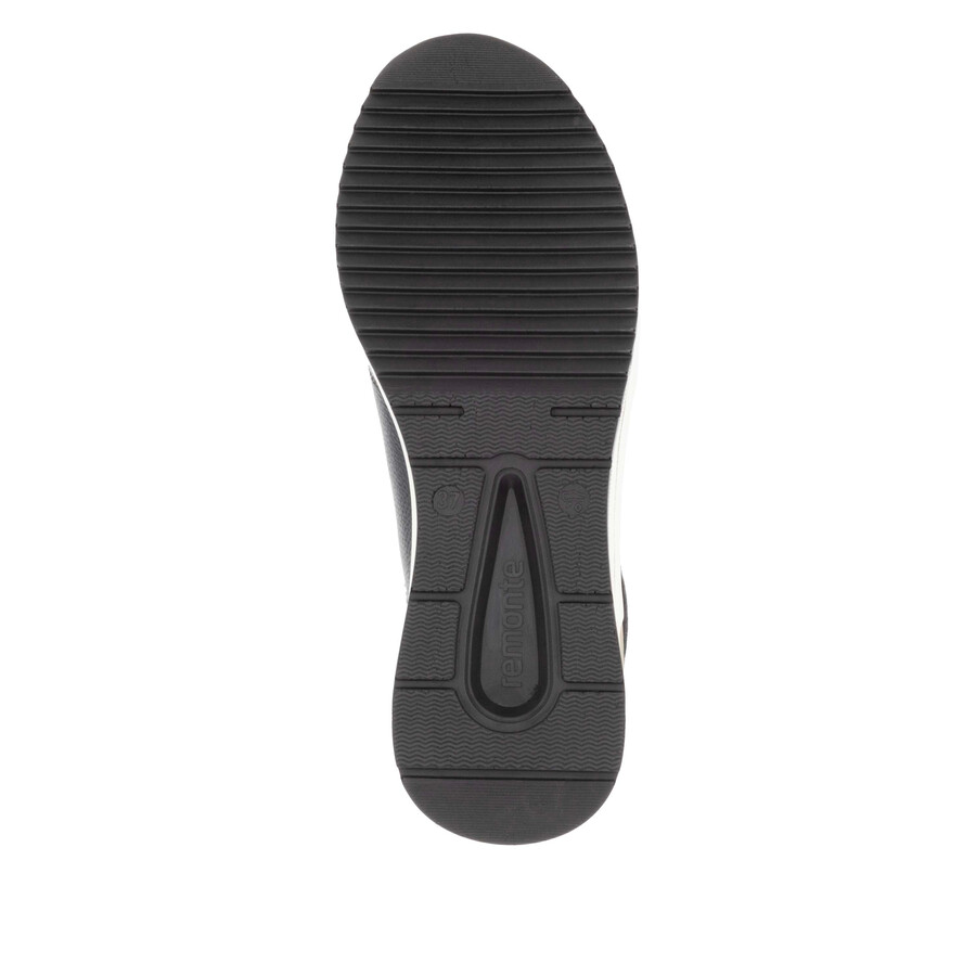 botas negras con cremallera para mujer remonte d0t77-02