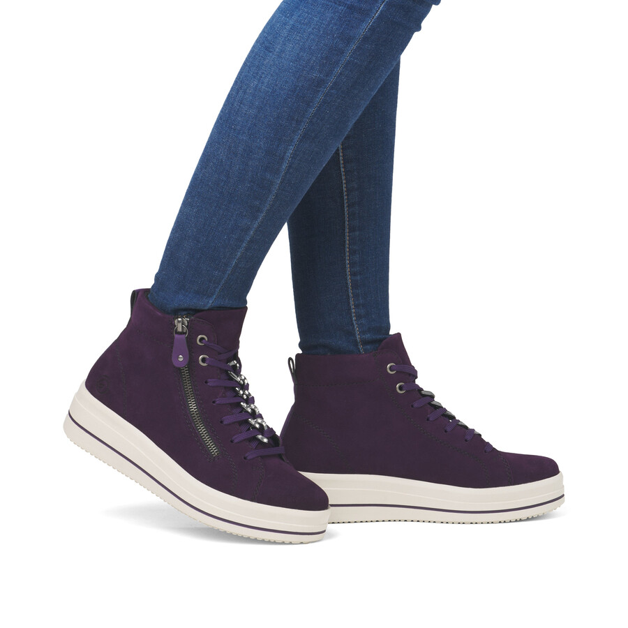botas rosas con cremallera para mujer remonte d1c70-30
