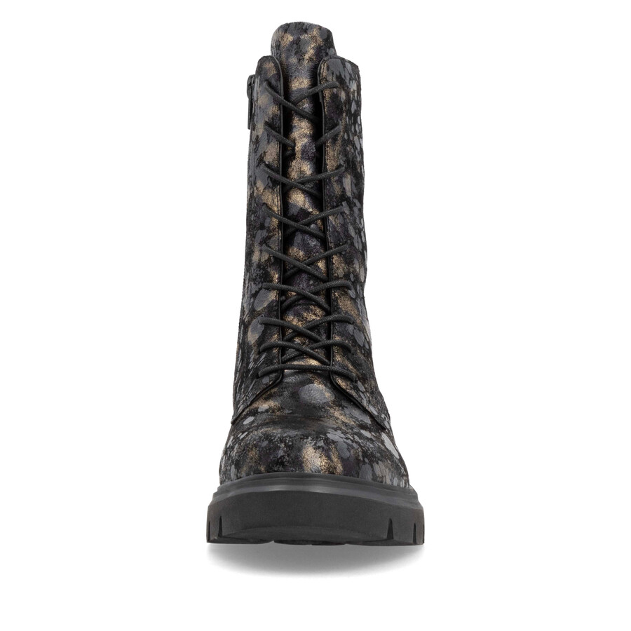 botas negras con cremallera para mujer remonte d1w72-03