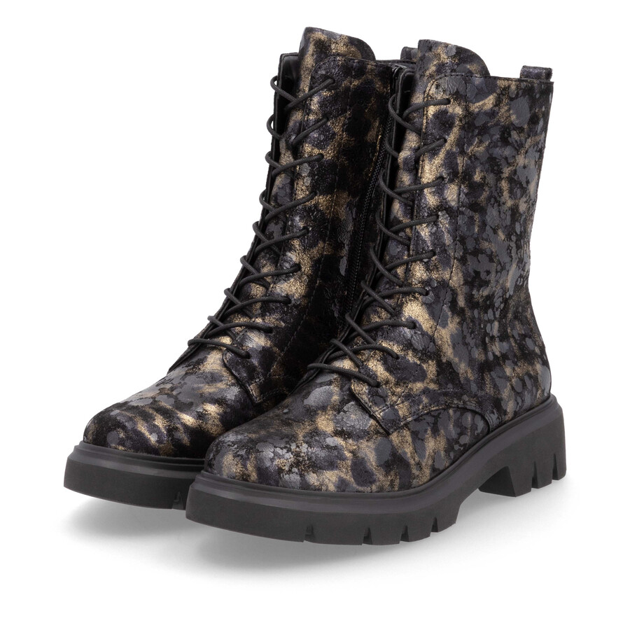 botas negras con cremallera para mujer remonte d1w72-03