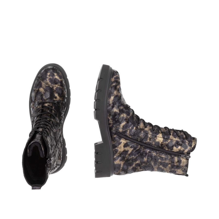 botas negras con cremallera para mujer remonte d1w72-03