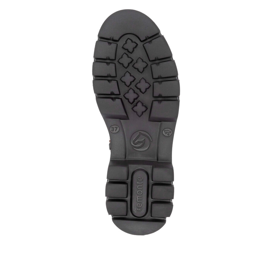 botas marrones con cremallera para mujer remonte d1w74-22