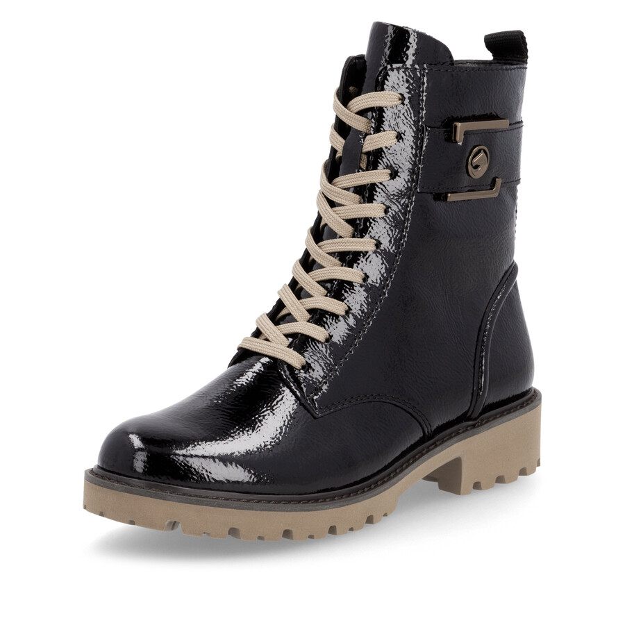 botas negras con cremallera para mujer remonte d8663-00