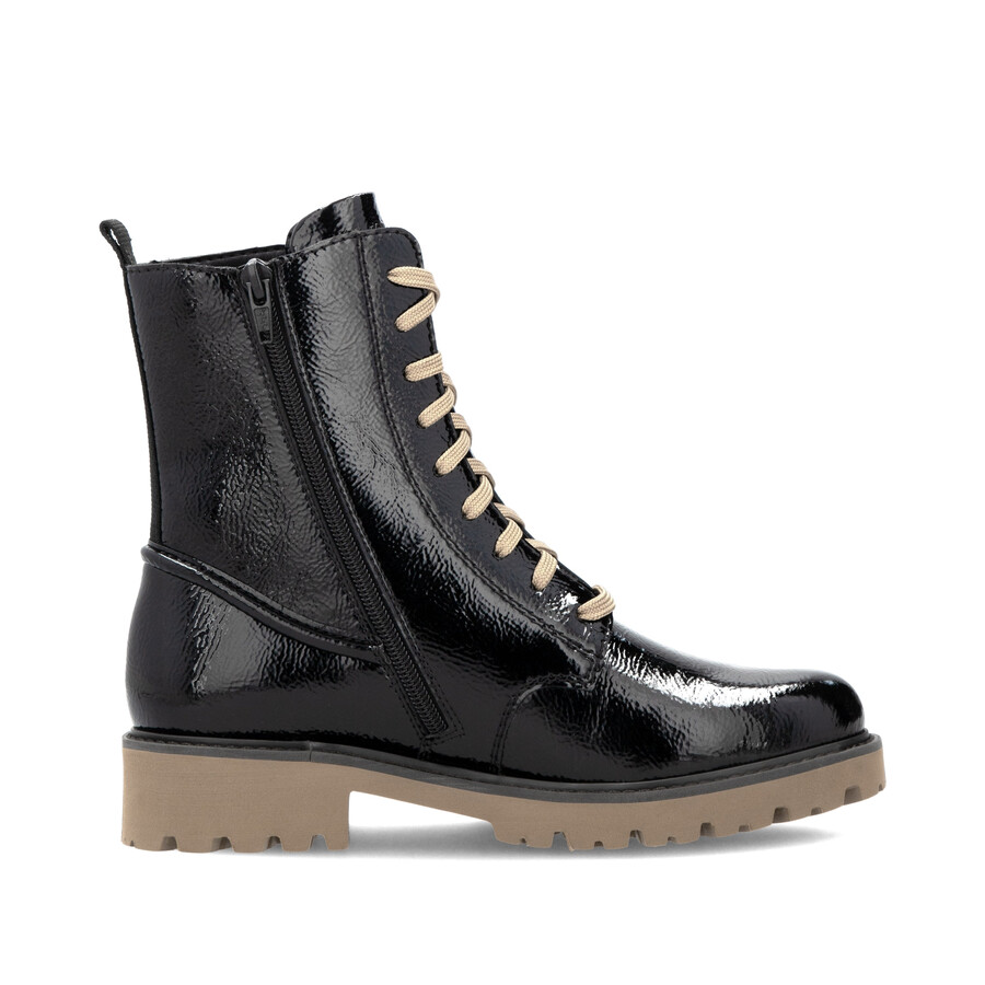 botas negras con cremallera para mujer remonte d8663-00